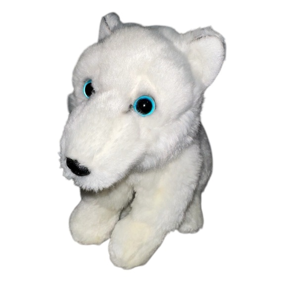 RARE Save Our Space Classic Arctic Fox Plush Realistic Leosco Stuffed Animal HTF - Picture 4 of 11